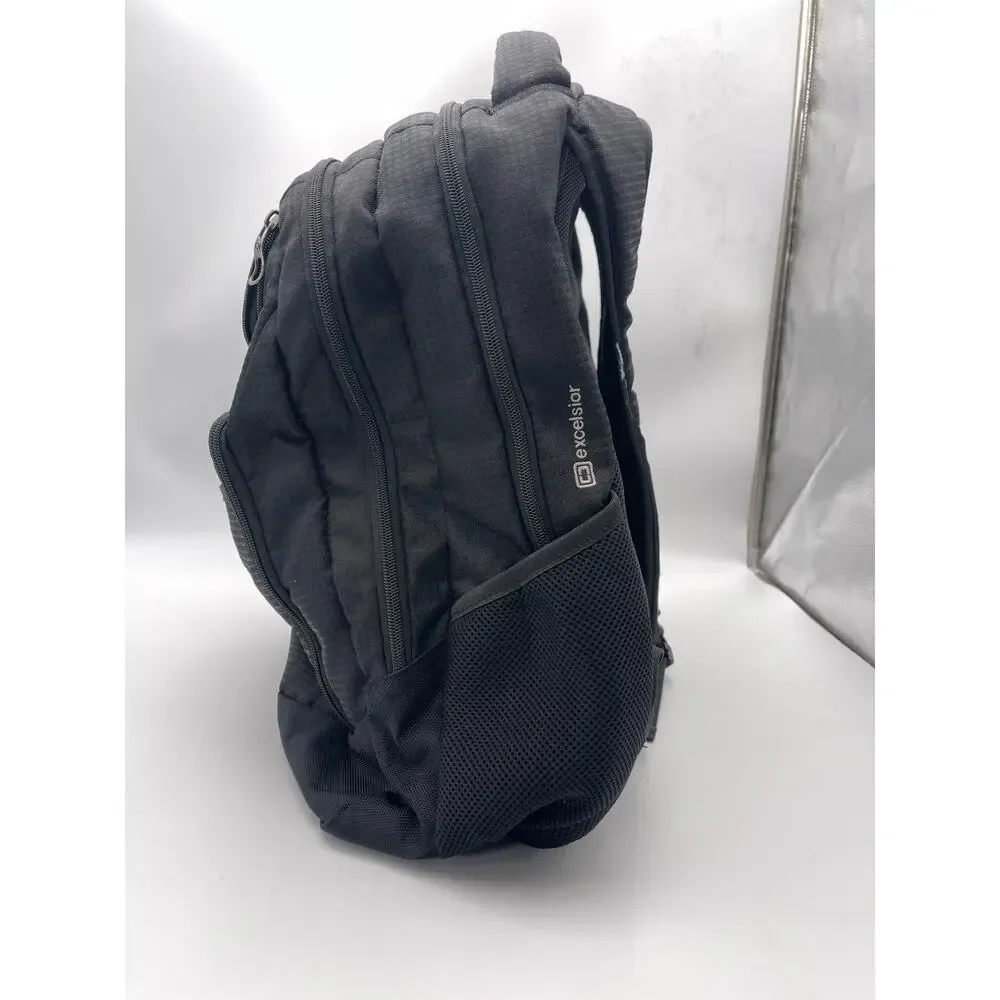 Ogio Excelsior Backpack Gray Black Geometric Pattern Travel Laptop School Work